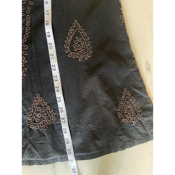 Sundance Bohemian Embroidered Print Tie Skirt Women's Size M Western Summer Boho - Picture 9 of 9
